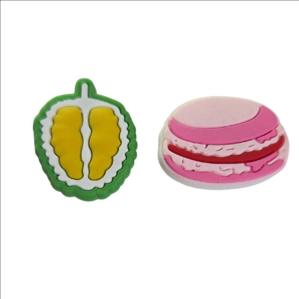 Fruit and Macaron Shoe Charms